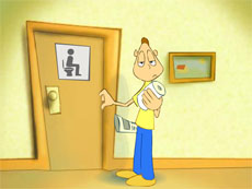 flash制作上厕所的搞笑动画
