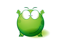 眨眼的绿豆蛙flash动画