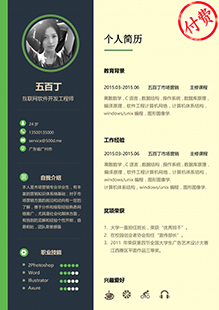 软件开发工程师简历模板