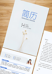 舒适风整套简历模板