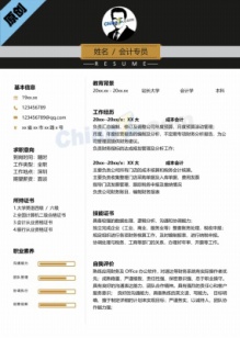 会计专员企业应聘简历模板