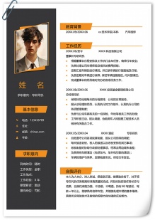 专职司机个人简历电子版