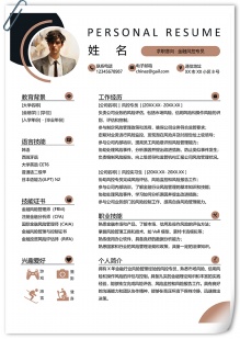金融投资风控专员个人简历模板