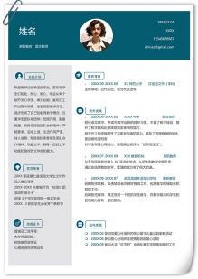 免费应届语文老师简历个人模版