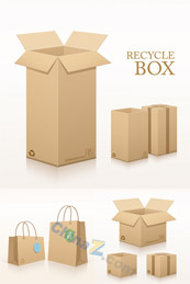 包装盒效果图矢量设计