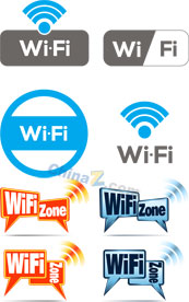 WiFi无线网络图标矢量