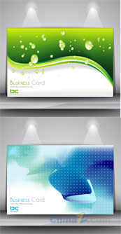 商务卡片背景模板矢量素材