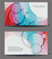 色彩创意卡片设计矢量素材