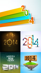2014时尚新年背景图设计