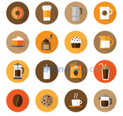咖啡饮品图标矢量设计