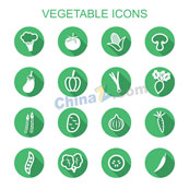 绿色蔬菜图标矢量素材