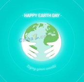 世界地球日矢量海报设计