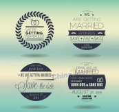 婚礼邀请艺术字标签设计