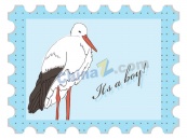 动物邮票矢量素材下载