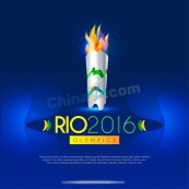 巴西奥运会火炬背景图