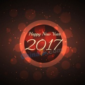 2017新年红色背景矢量素材