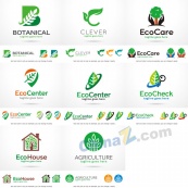 绿色环保logo矢量