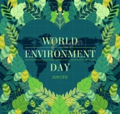 世界环境日海报矢量素材
