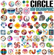 创意圆圈信息图设计矢量素材