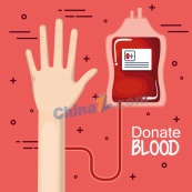 卡通献血的手臂矢量素材