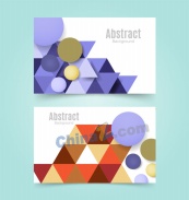 多彩抽象元素卡片背景