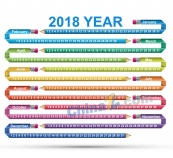 2018彩色铅笔日历