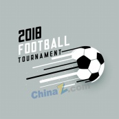 2018足球比赛海报矢量图