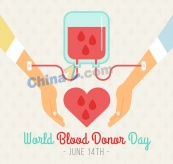 世界献血者日矢量图