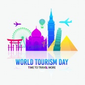 世界旅游日矢量设计