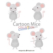 可爱卡通老鼠图片矢量