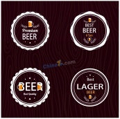 圆形啤酒标签贴设计