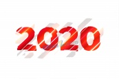 2020新年数字设计矢量