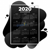 2020年日历图片矢量