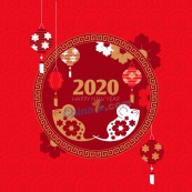 2020年鼠年中国风矢量素材
