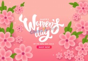 妇女节活动促销海报设计矢量