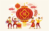 新年春节矢量插画设计