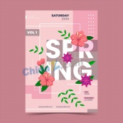SPRING春日海报设计