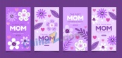 母亲节派对卡片模板设计
