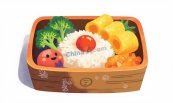 美味日式便当插图矢量素材