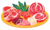 生鲜肉类食材合集矢量素材