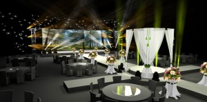 婚礼现场布置3D效果图