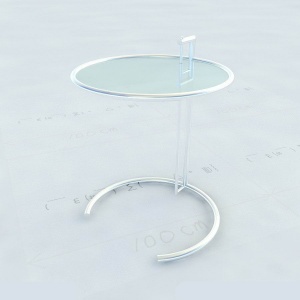 玻璃圆桌3D模型