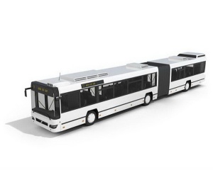 两节公交车3D模型