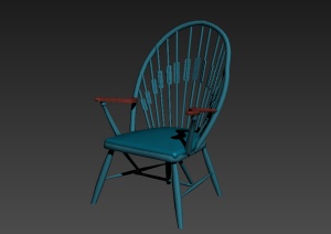 休闲椅子模型效果图