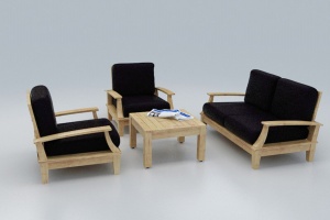 沙发组合3D模型设计