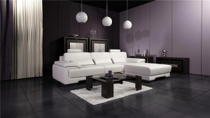 现代黑白装饰客厅模型