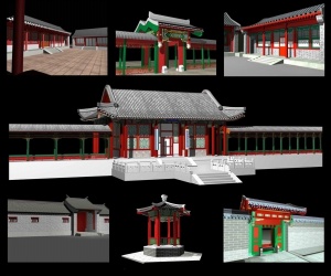中国古建筑max模型