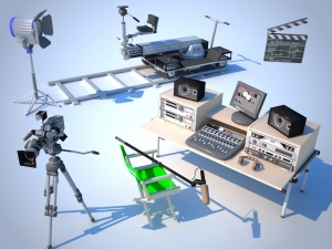 3D电影摄影设备模型