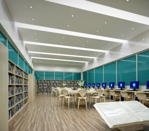 图书阅览室3D模型