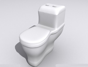 卫浴马桶MAX模型设计